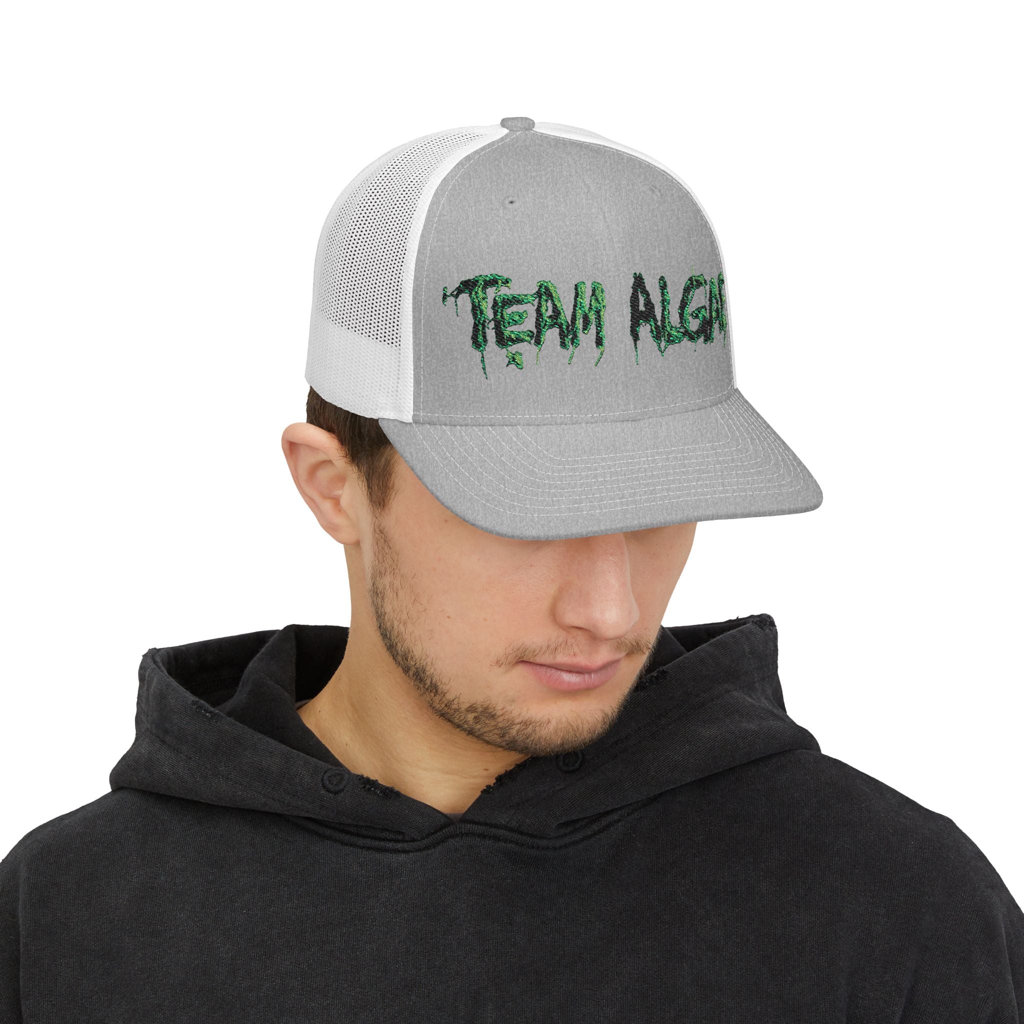 Team Algae Embroidered Snapback Trucker Cap | Reflecting Pool Craziness