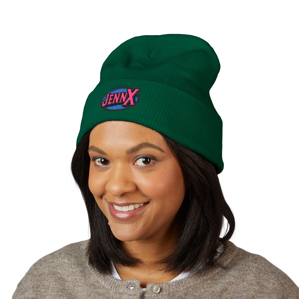 JennX Generation X GenX embroidered logo Beanie | Cuffed Winter Hat