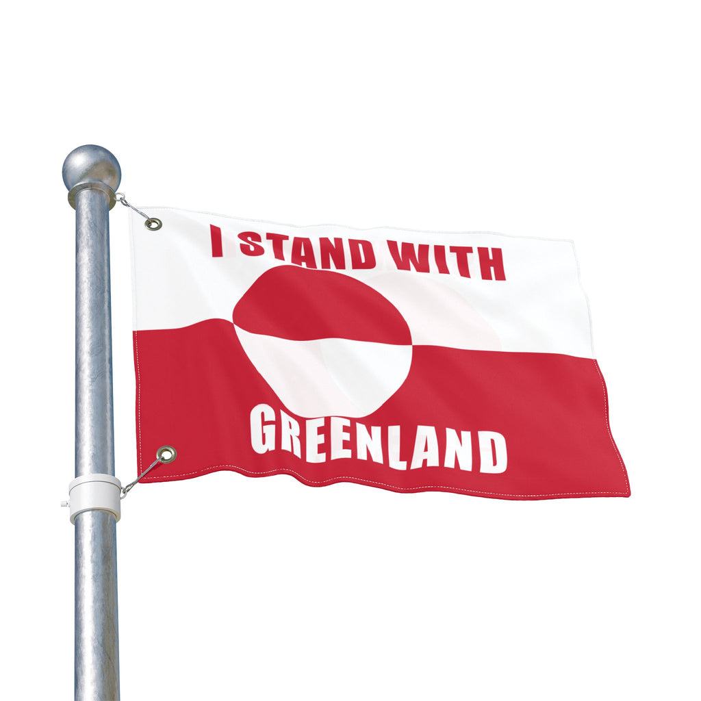 Stand With Greenland Flag | Double Sided Flag, Trump Protest