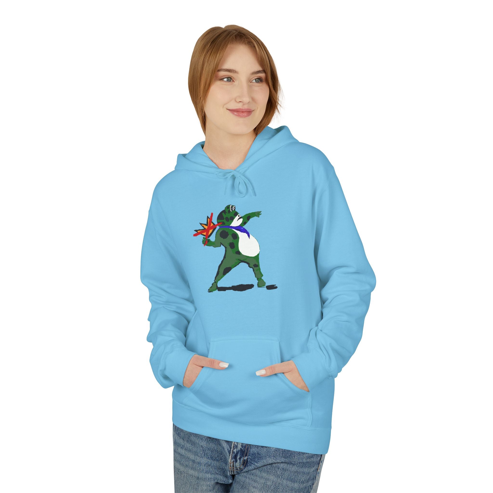 Frog No Kings Protest Hoodie - Fuck Trump and his Project 2025 MAGA bullshit