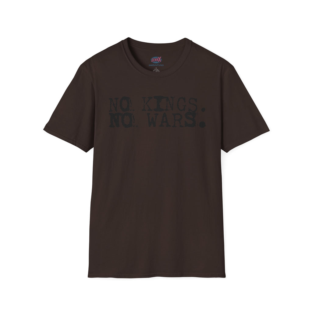 no kings no wars typography T-Shirt | politics protest shirt
