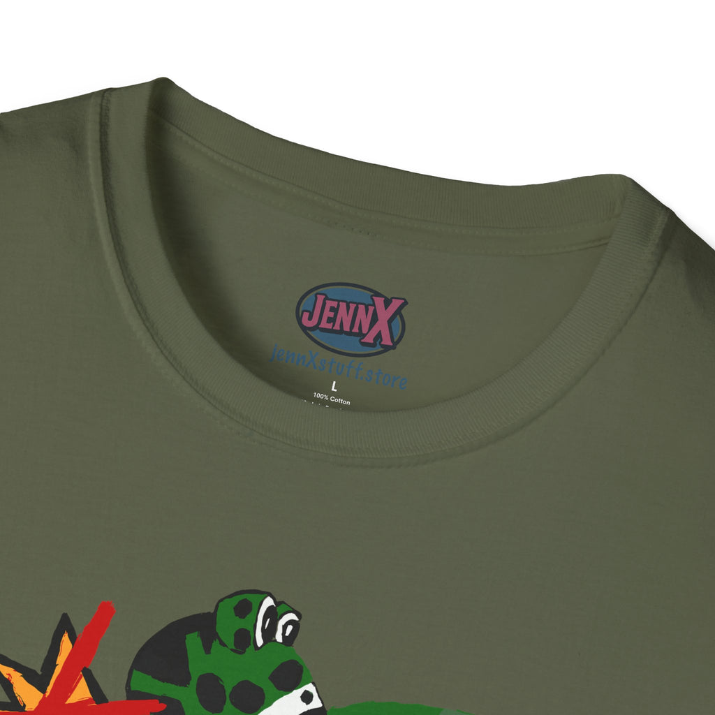 No Kings Banksy Flower Thrower inspired Protest Frog T-Shirt