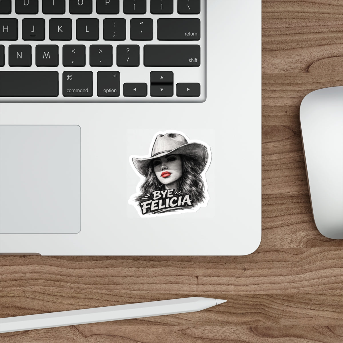 Bye Felicia cowboy woman sticker | Die-Cut Sticker