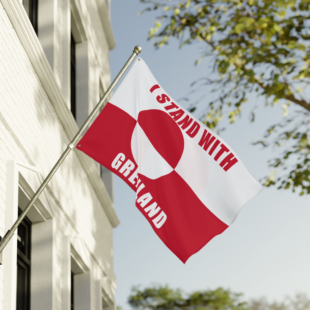 Stand With Greenland Flag | Double Sided Flag, Trump Protest