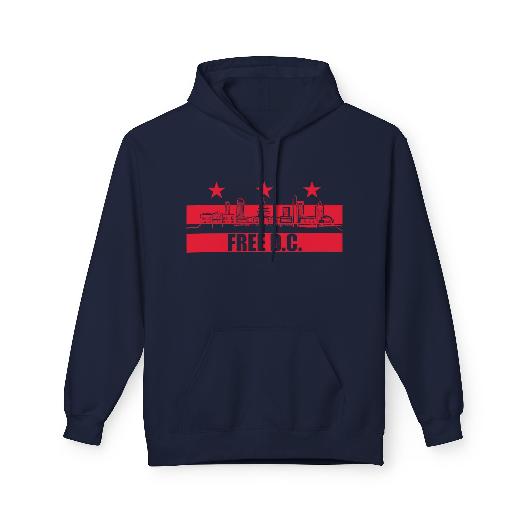 Free DC Hand-Drawn Washington DC Skyline Hoodie I Anti-Trump Fuck ICE