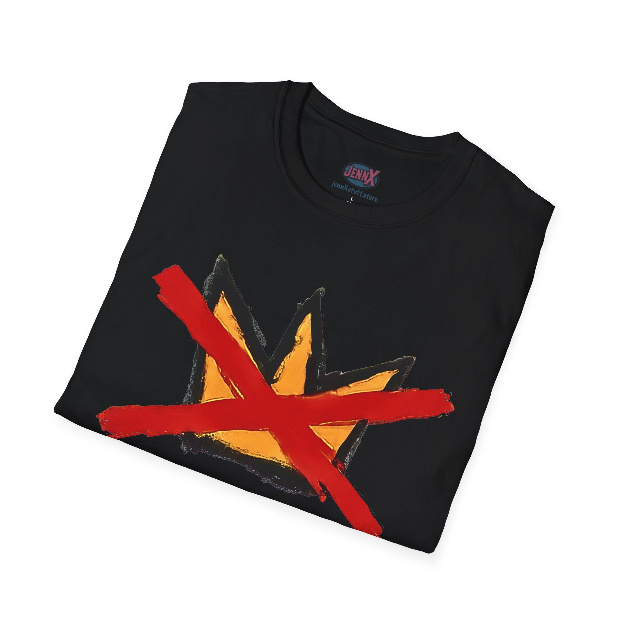 No Kings Crown Protest T-Shirt, Anti-Trump Activist Tee, Unisex Softstyle Shirt, Political Graphic Clothing, Hand-Drawn Protest Art Apparel