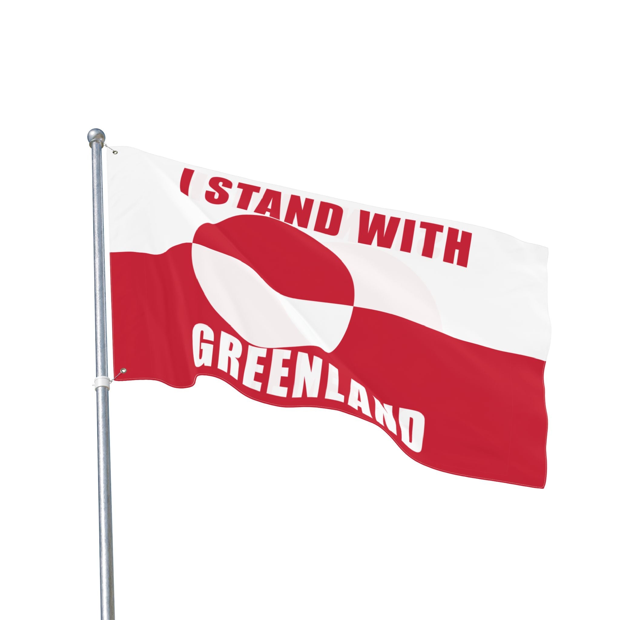 Stand With Greenland Flag | Double Sided Flag, Trump Protest