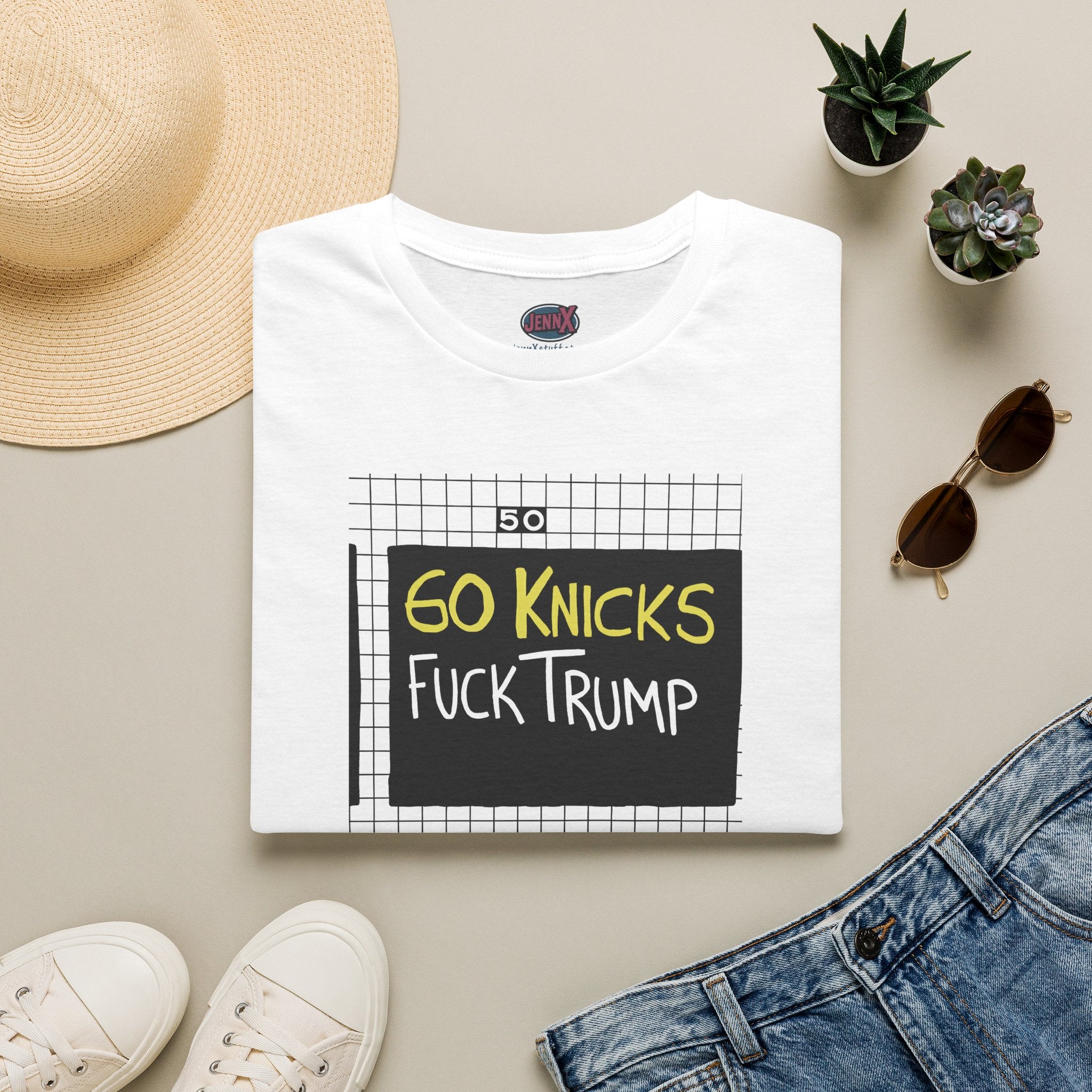 Go Knicks Fuck Trump softstyle tee shirt  I New York Basketball Fan
