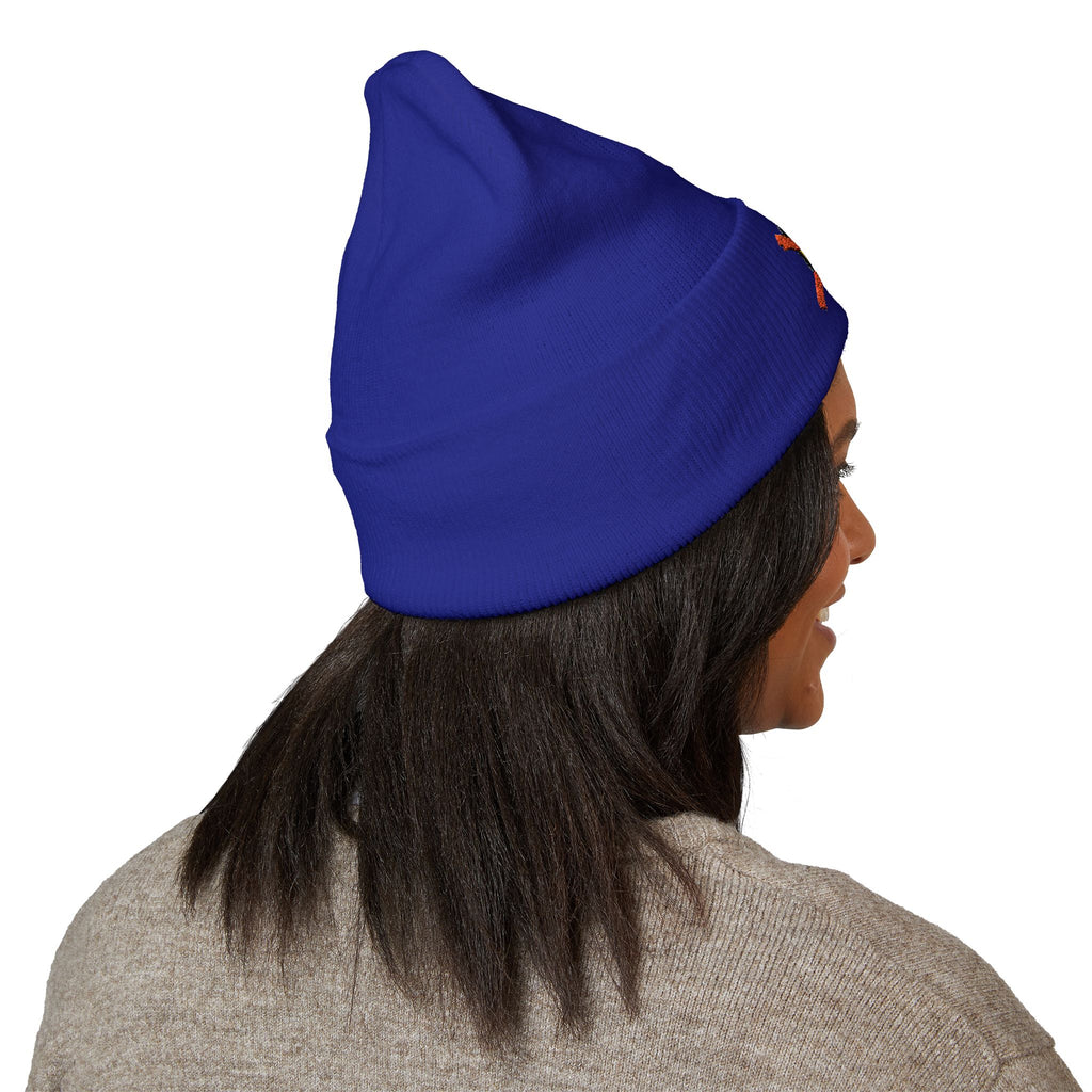 No Kings Cuffed Beanie with Embroidery - No Trump - Nope - No Kings Crown