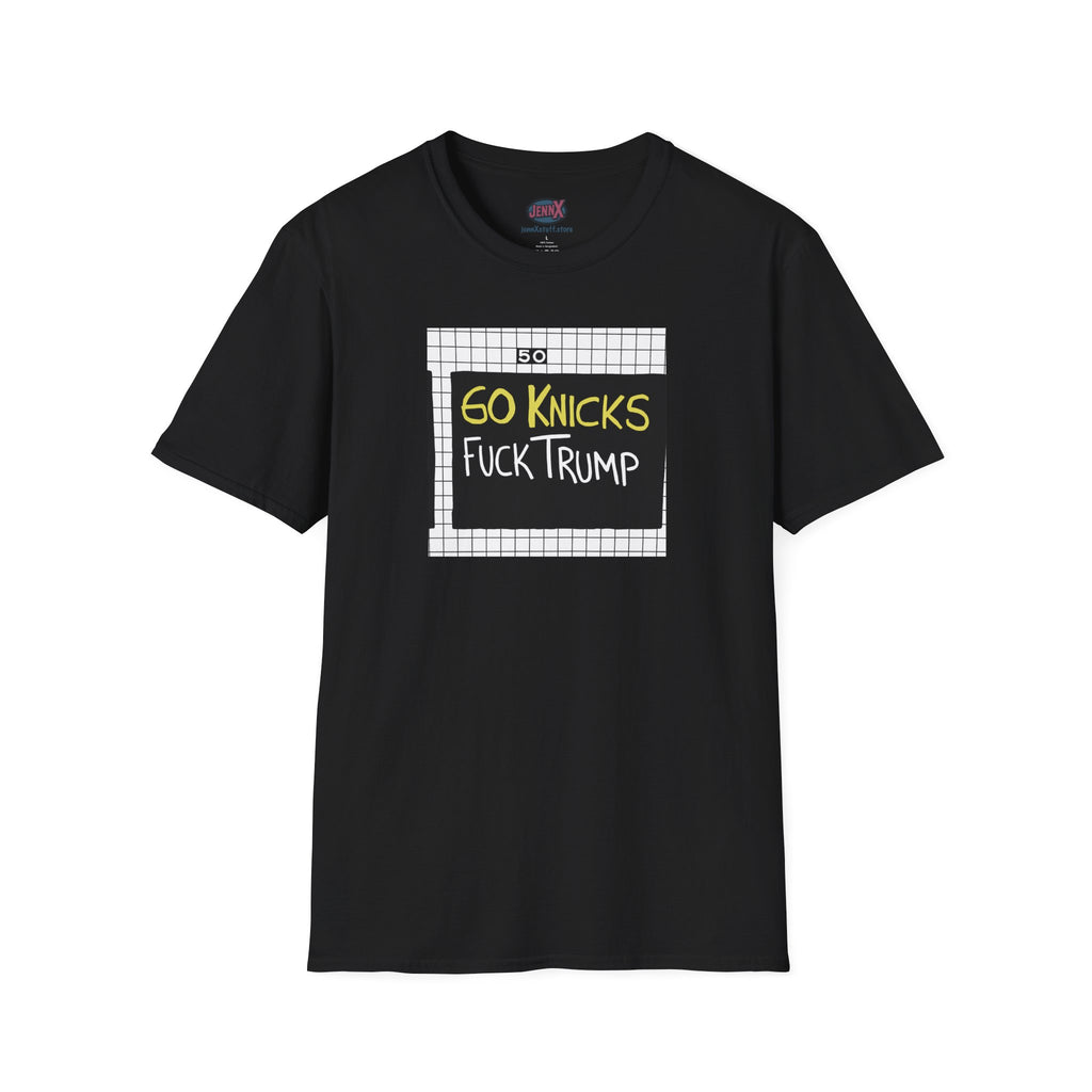 Go Knicks Fuck Trump softstyle tee shirt  I New York Basketball Fan