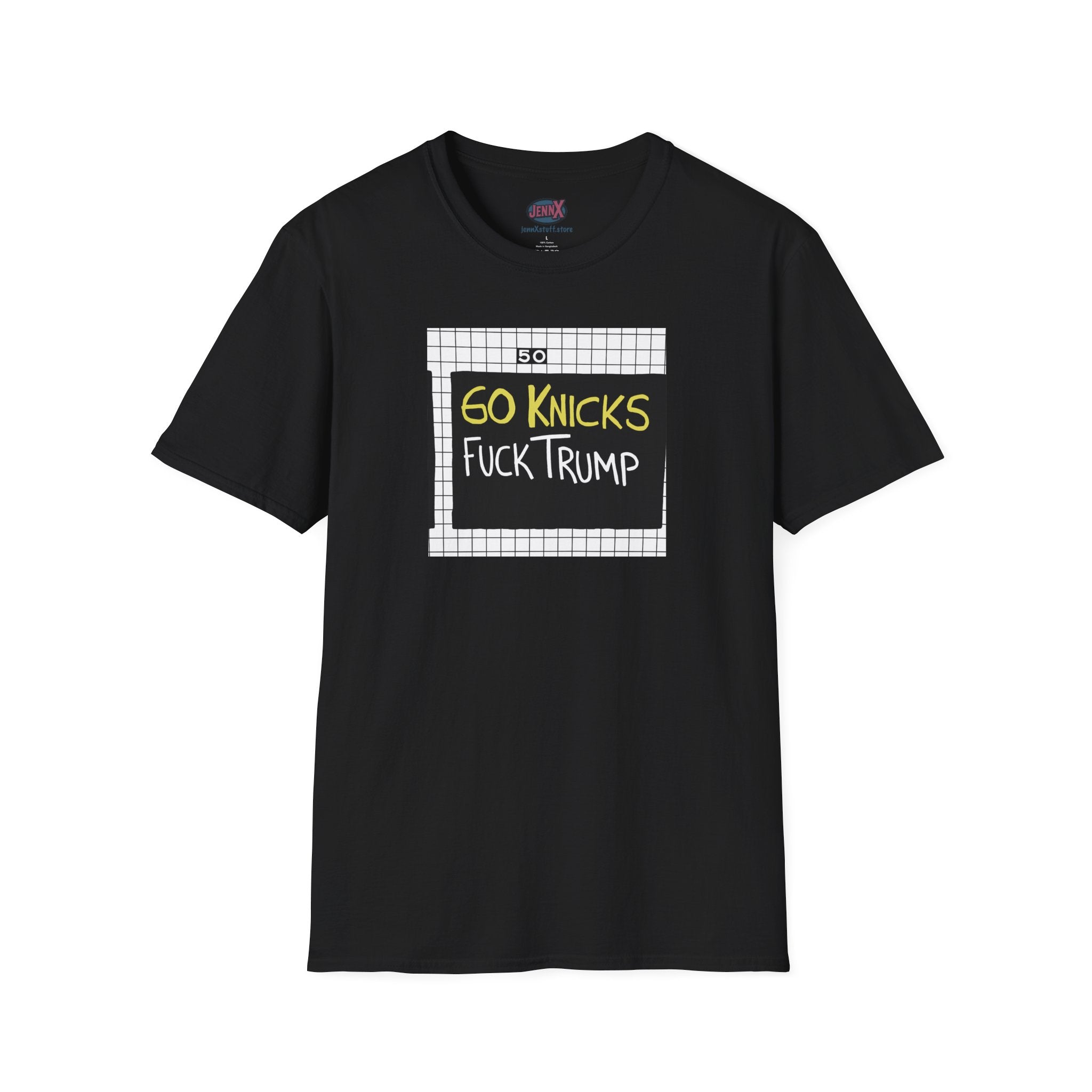 Go Knicks Fuck Trump softstyle tee shirt  I New York Basketball Fan