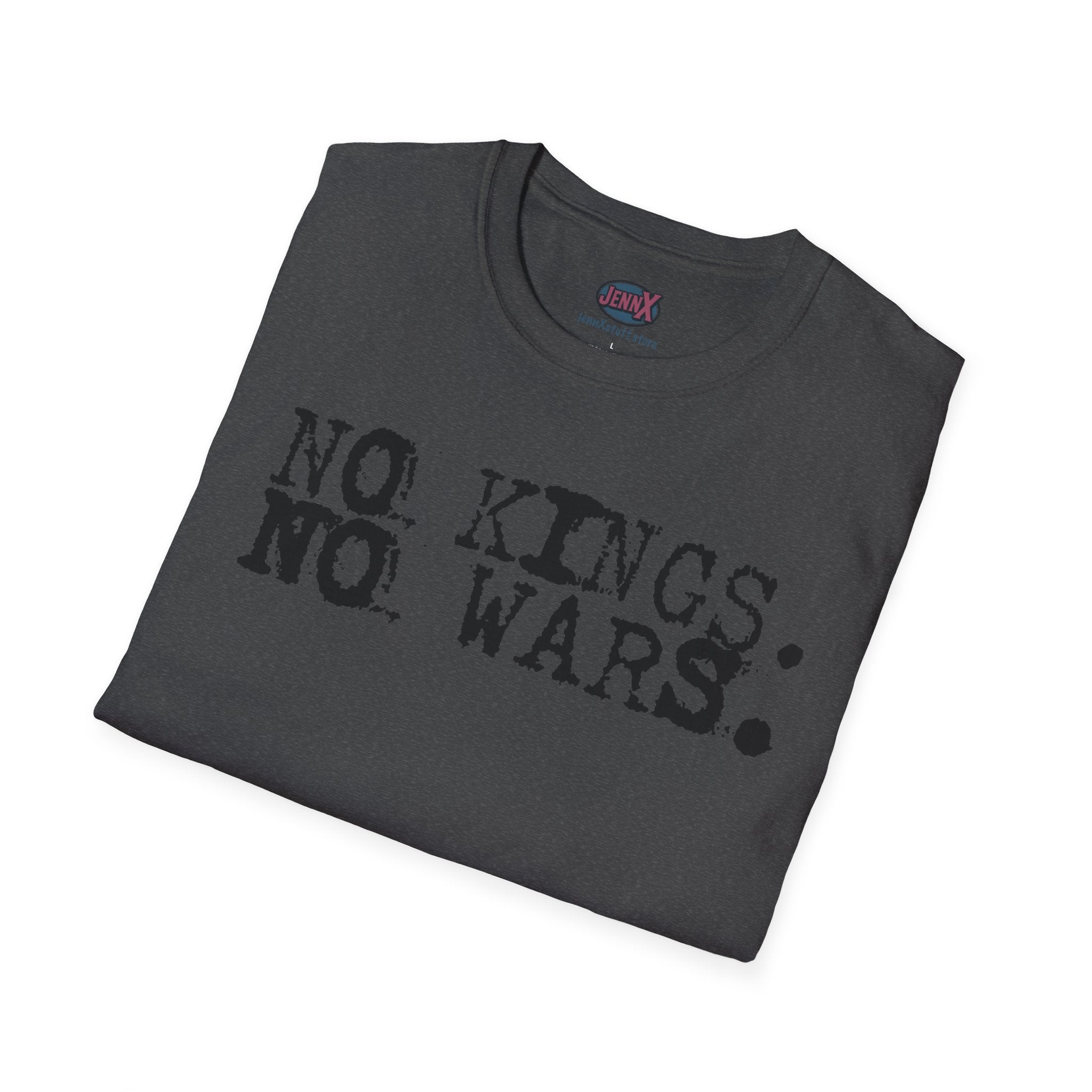 no kings no wars typography T-Shirt | politics protest shirt