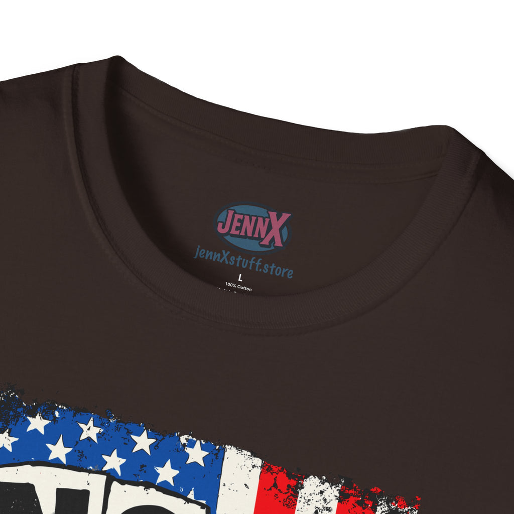 No Kings Sex Pistols parody American Flag T-Shirt
