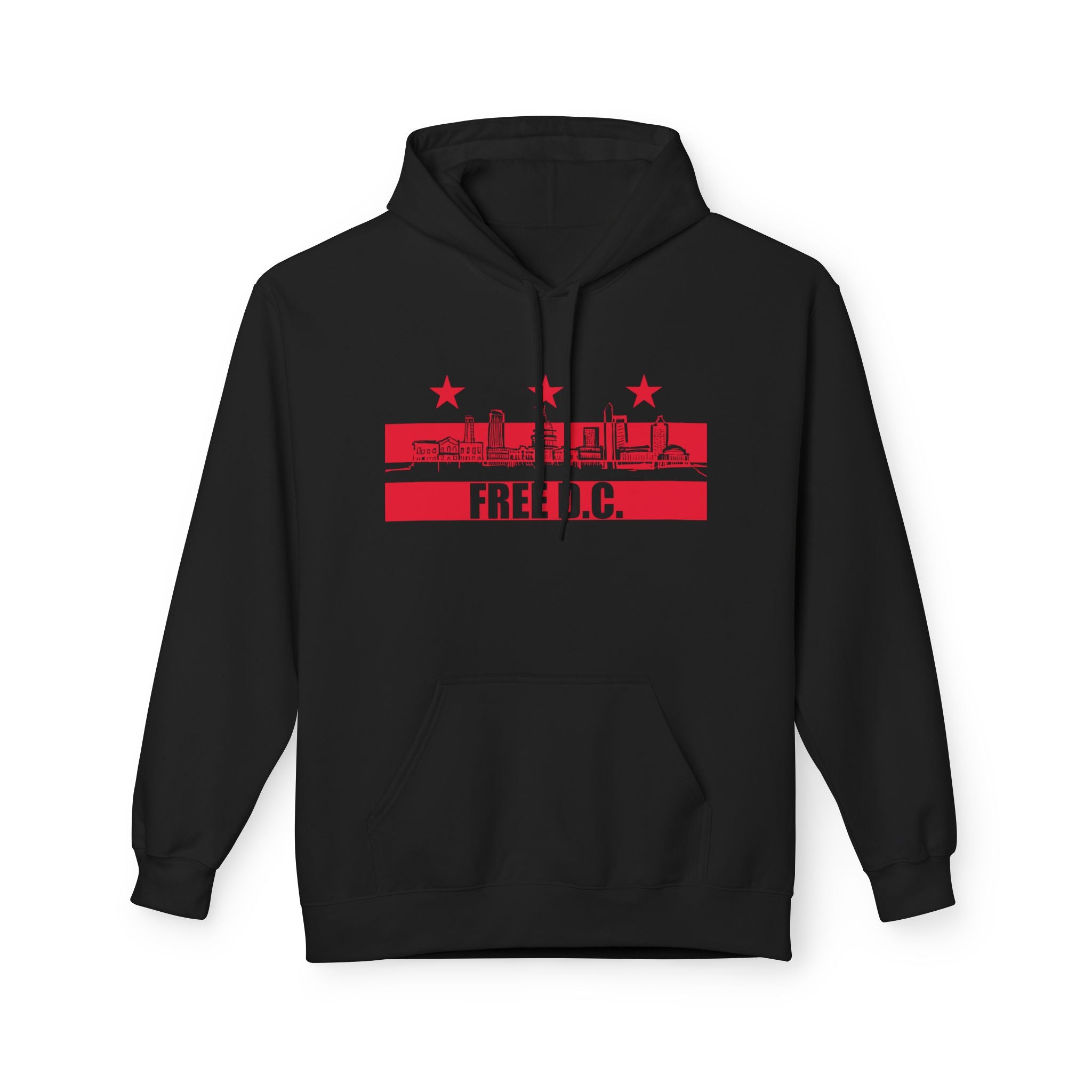 Free DC Hand-Drawn Washington DC Skyline Hoodie I Anti-Trump Fuck ICE