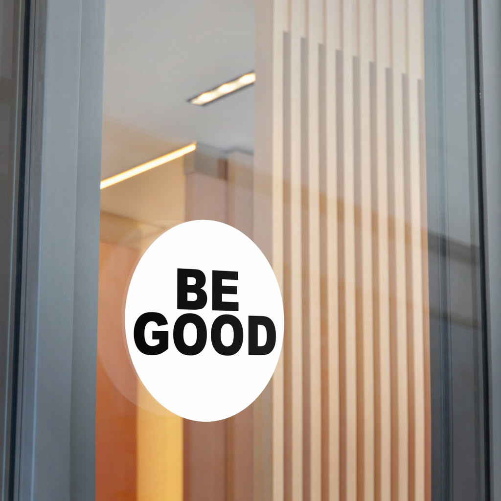 BE GOOD Round Vinyl Sticker inspired by Golden Globes pin button