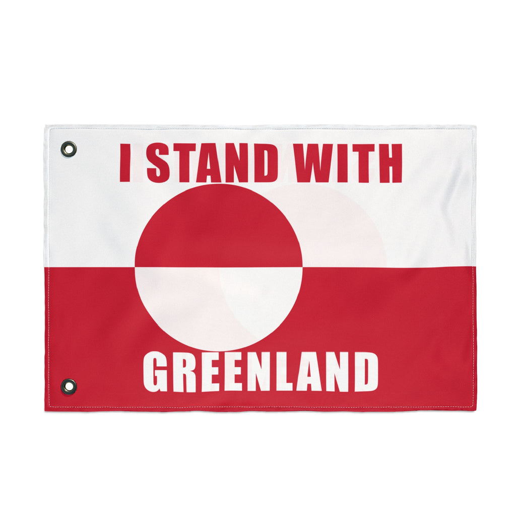 Stand With Greenland Flag | Double Sided Flag, Trump Protest