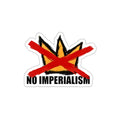 No Imperialism No Kings Sticker | Anti-Imperialism Die-Cut Sticker, Artist-Made, Hand-Drawn