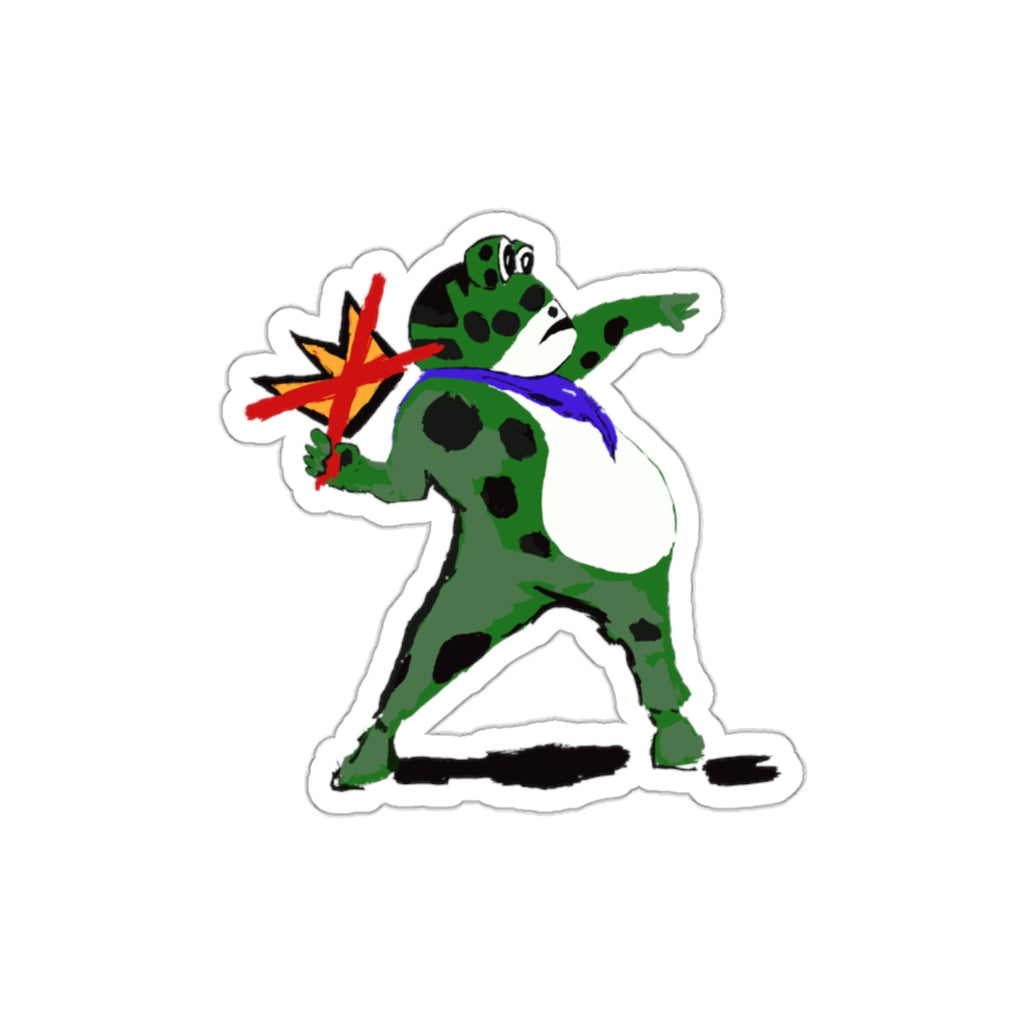No Kings Frog sticker I Shipping Included in Price