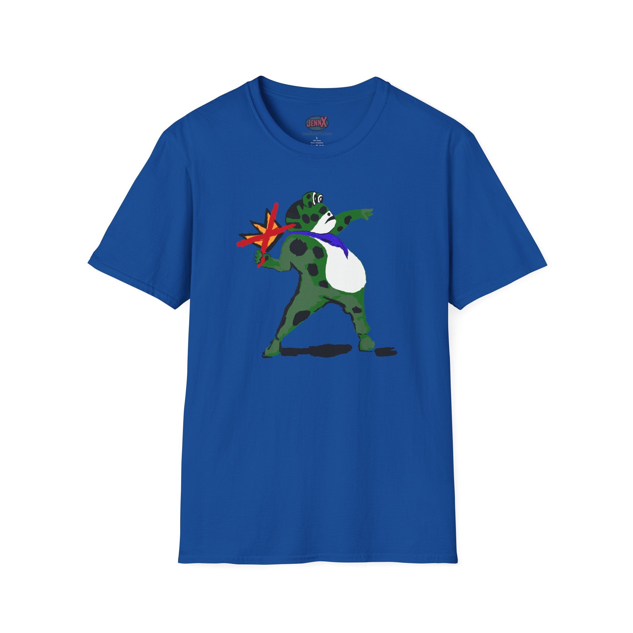No Kings Banksy Flower Thrower inspired Protest Frog T-Shirt