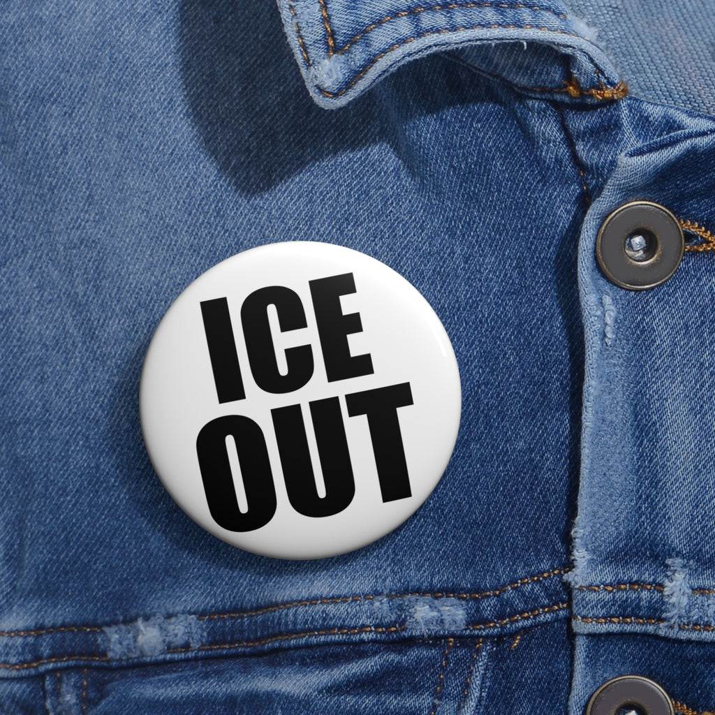 ICE OUT Pin Grammy Style Button | Anti-ICE