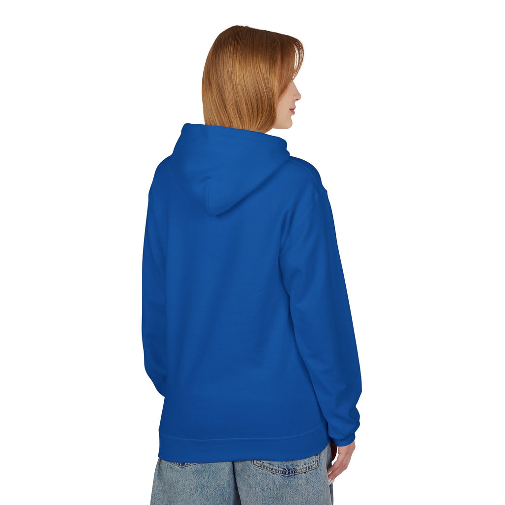 Draft Barron Hoodie | Collegiate Text Logo, White Pullover