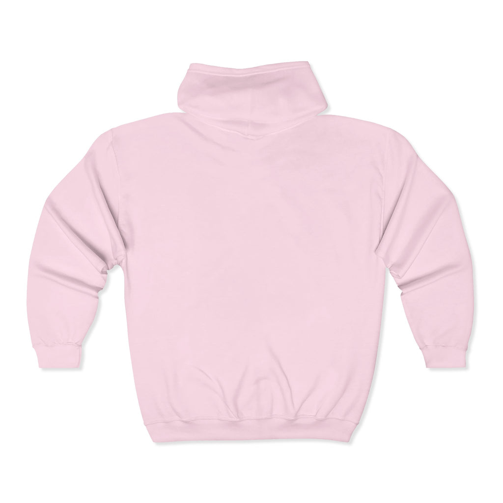 No Kings Embroidered Zip Hoodie | Hand-drawn Full Zip Hooded Sweatshirt