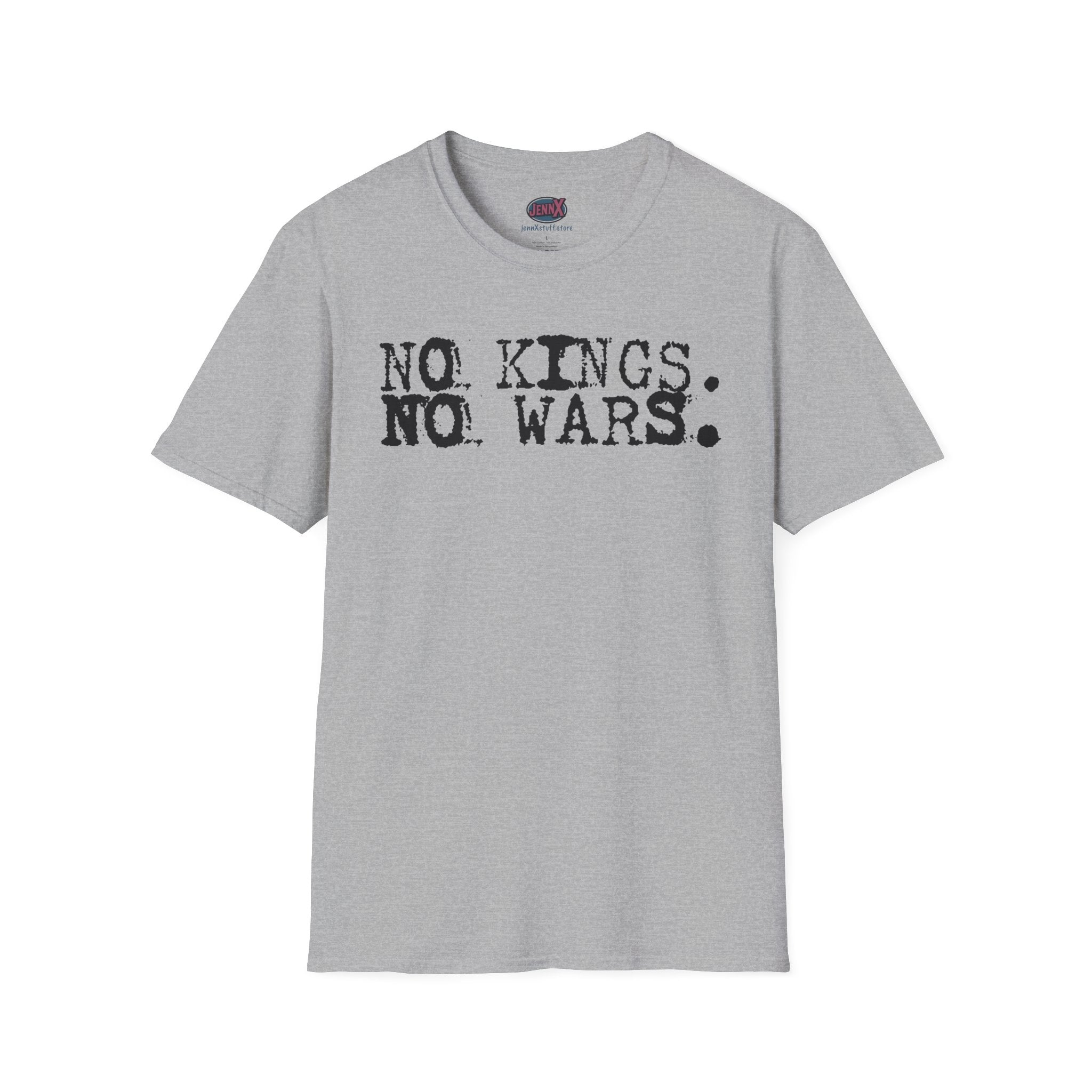 no kings no wars typography T-Shirt | politics protest shirt
