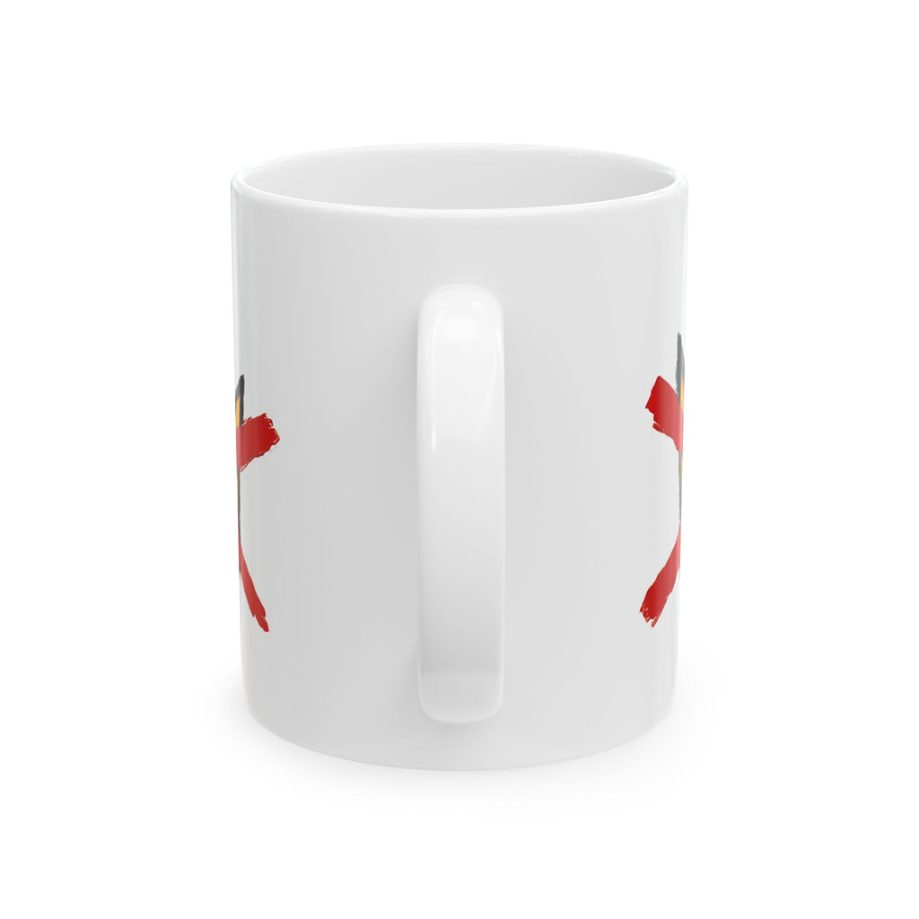 No Kings March Protest Ceramic Mug,  Hand-Drawn (11oz, 15oz)