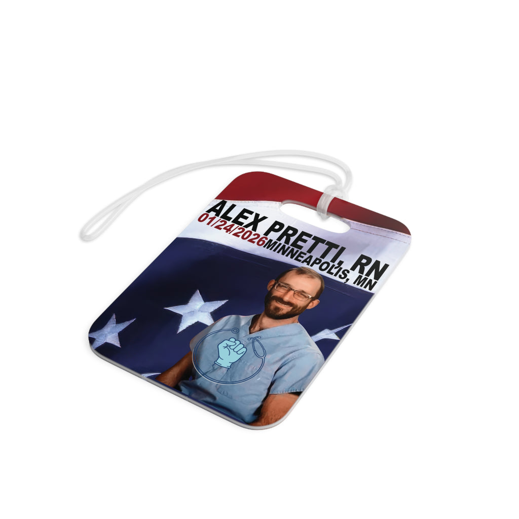 Alex Pretti memorial ID - Glossy Plastic - Two Sided
