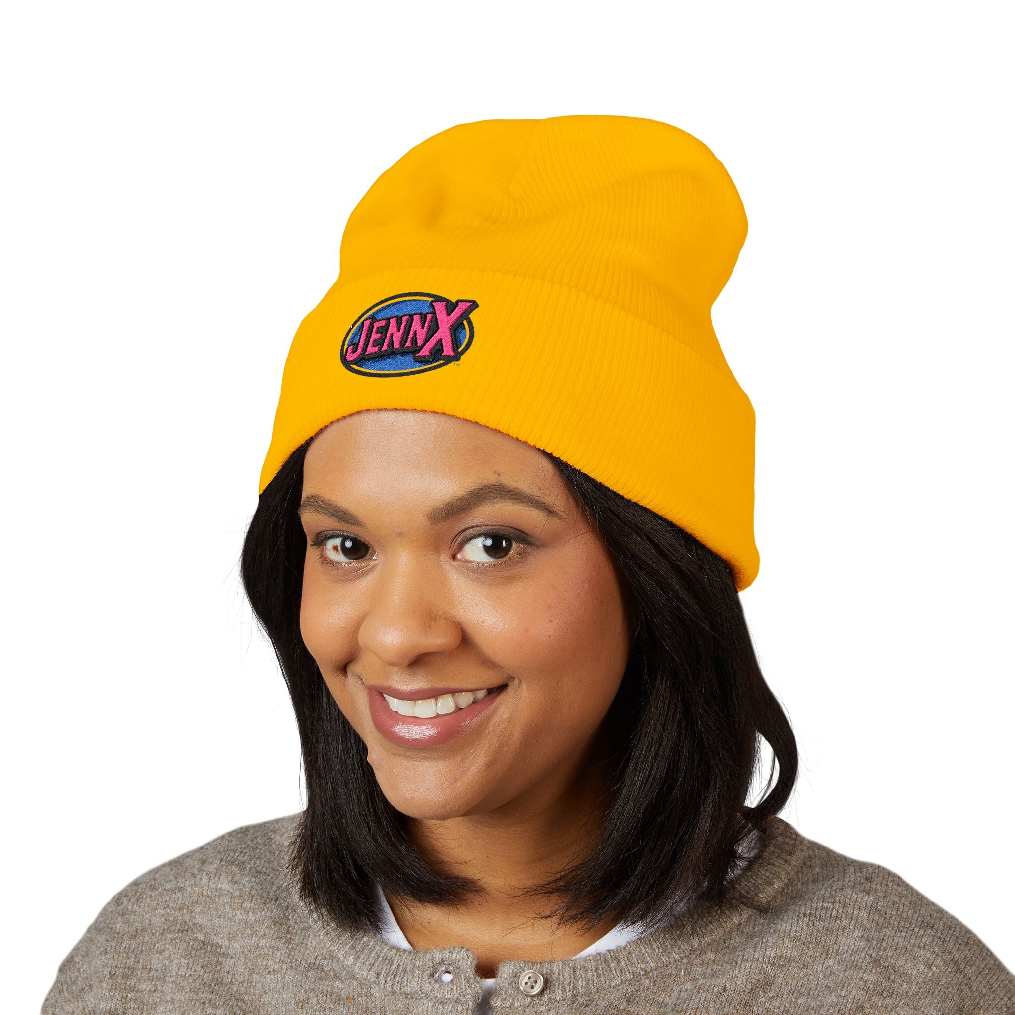 JennX Generation X GenX embroidered logo Beanie | Cuffed Winter Hat