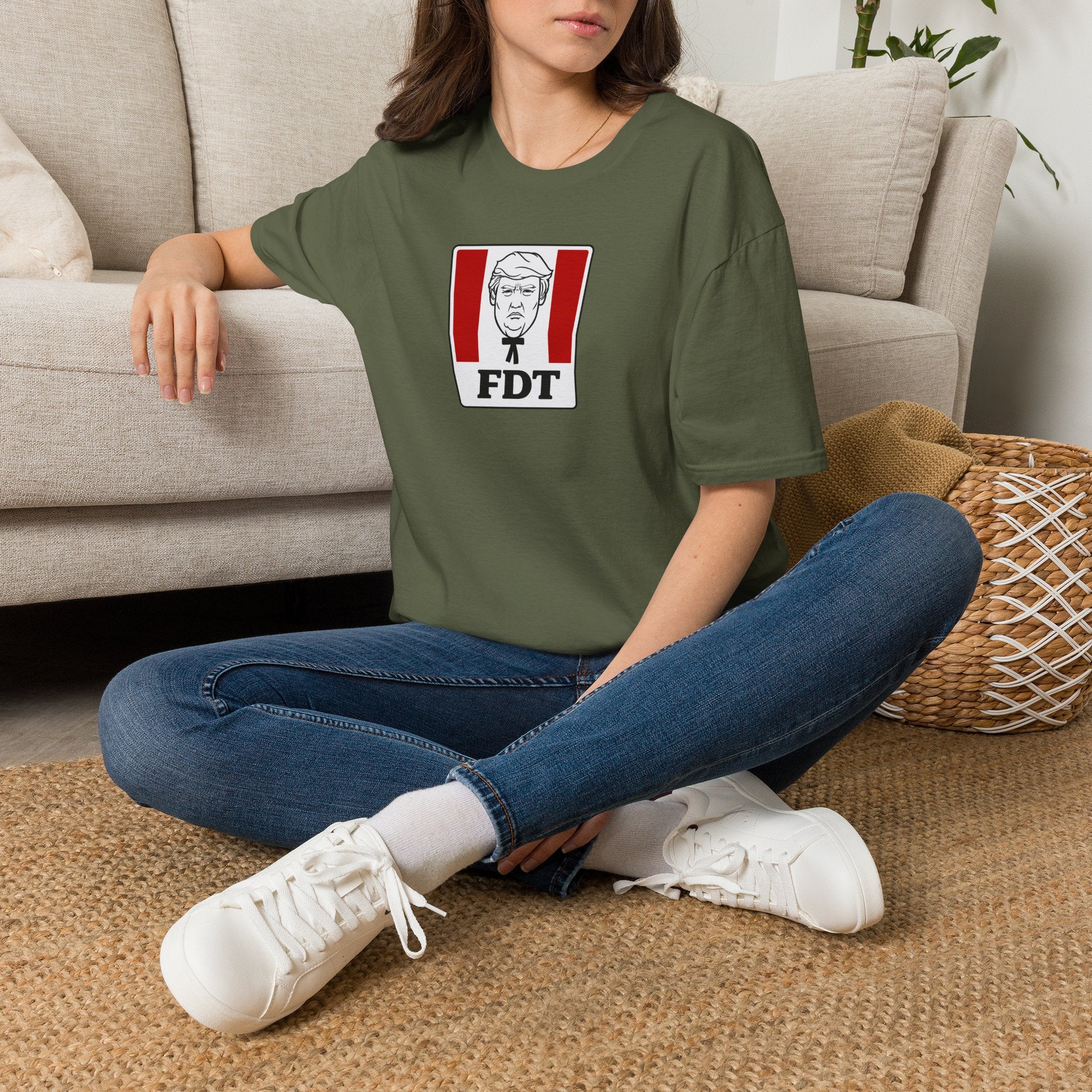 Political Parody T-Shirt I FDT Satirical Logo Tee I KFC Logo