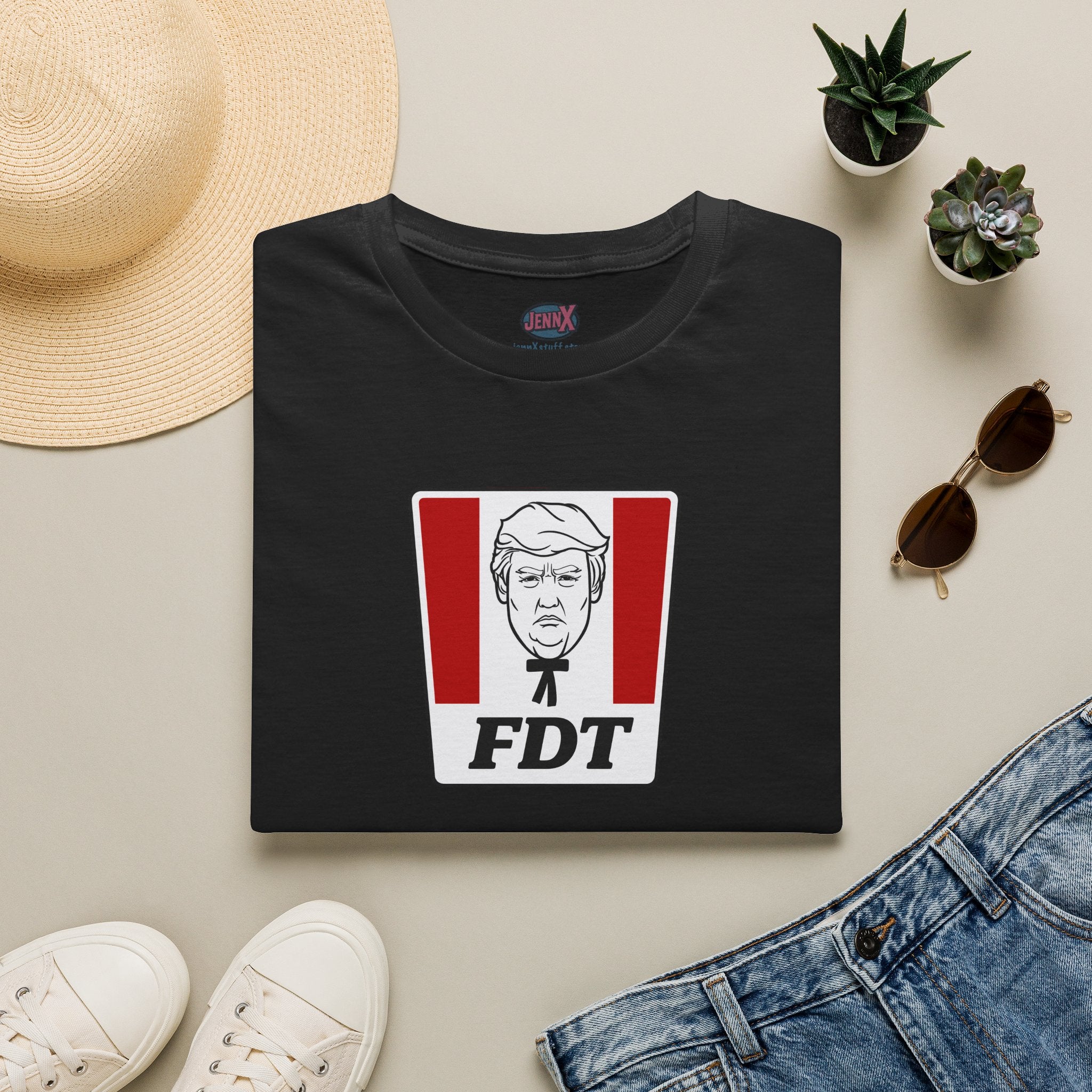 Political Parody T-Shirt I FDT Satirical Logo Tee I KFC Logo