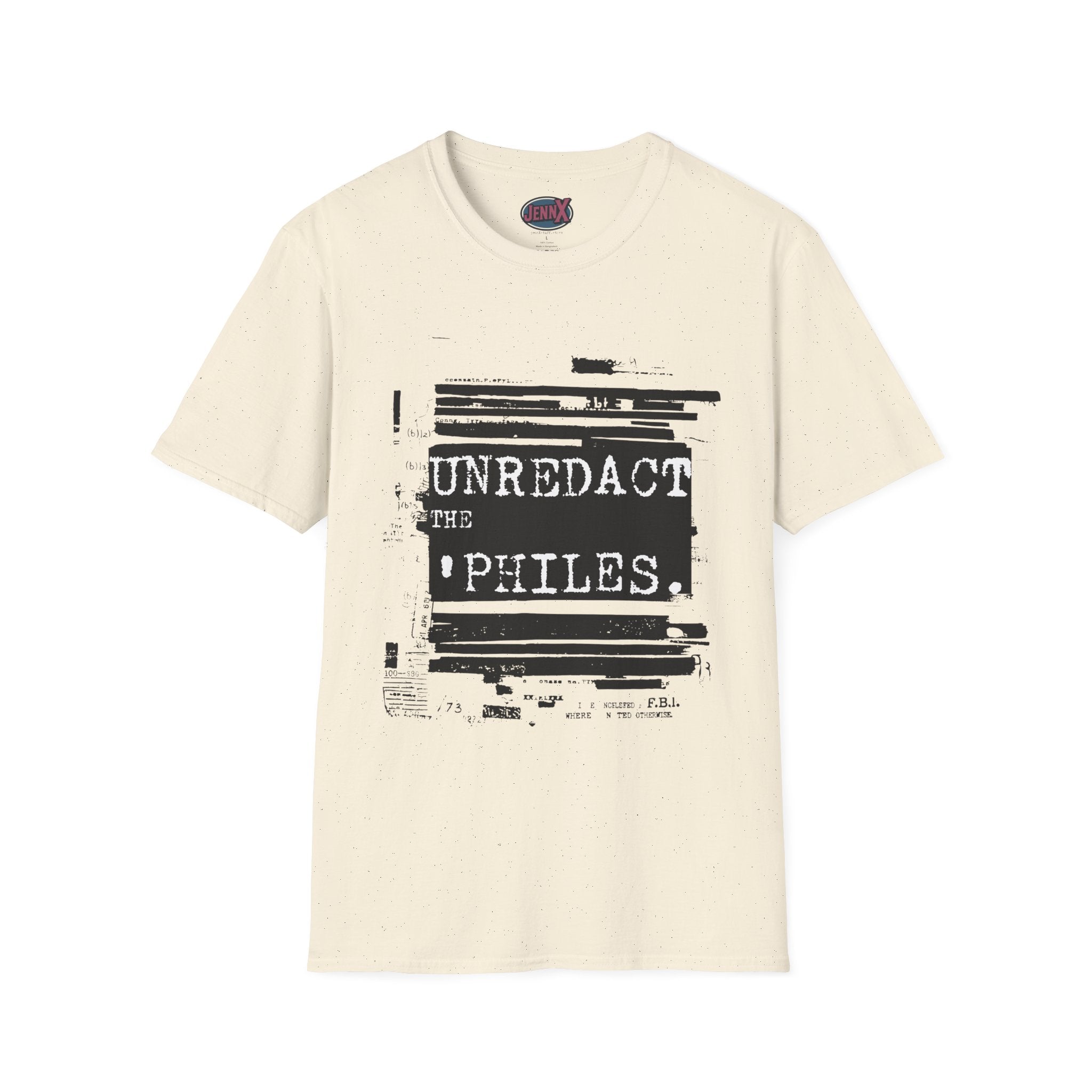 Unredact the ' Philes Redacted F.B.I. Justice Department Epstein Files Design - Original Artist Design