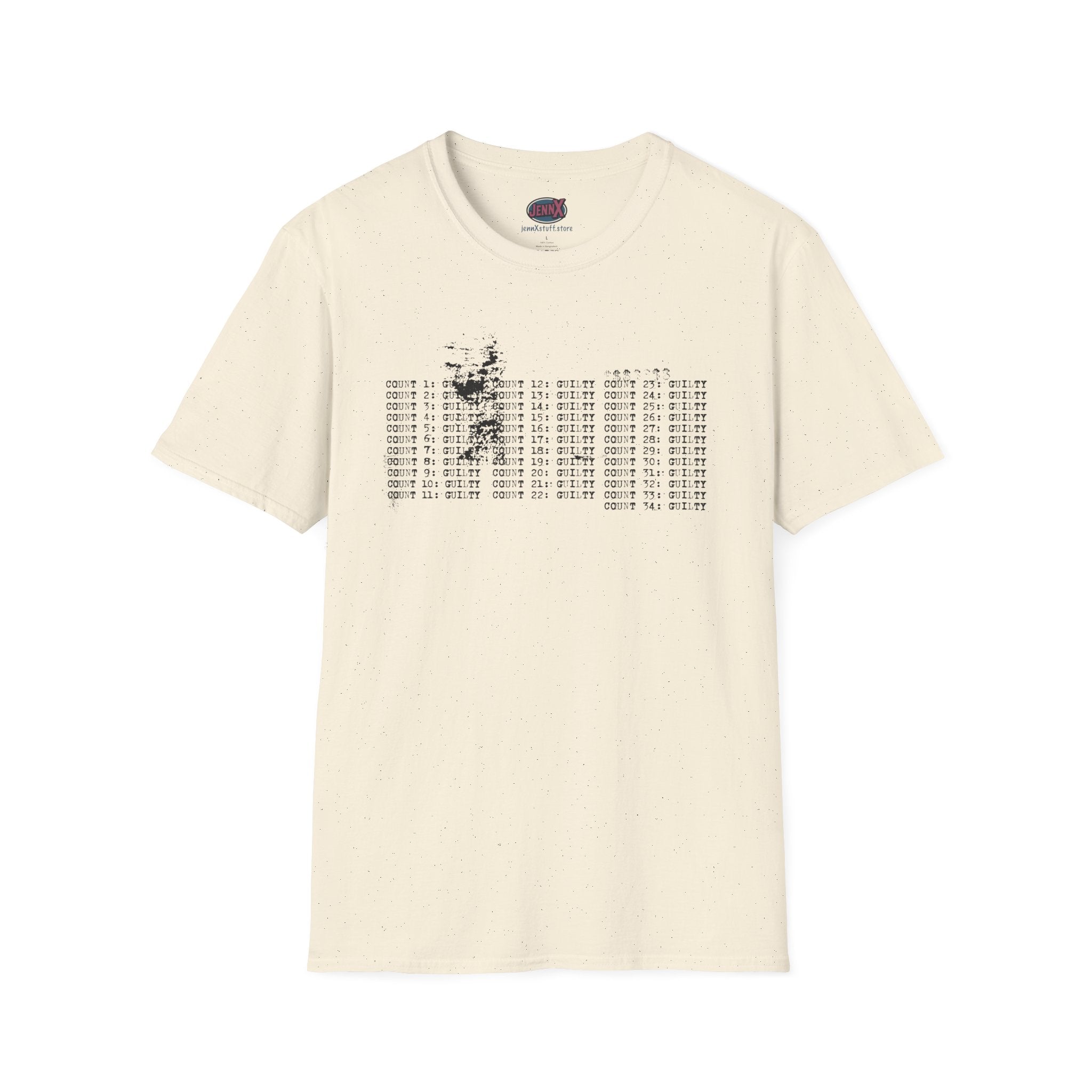 34 Felonies Trump Guilty Shirt I Thoughtful Typography Design