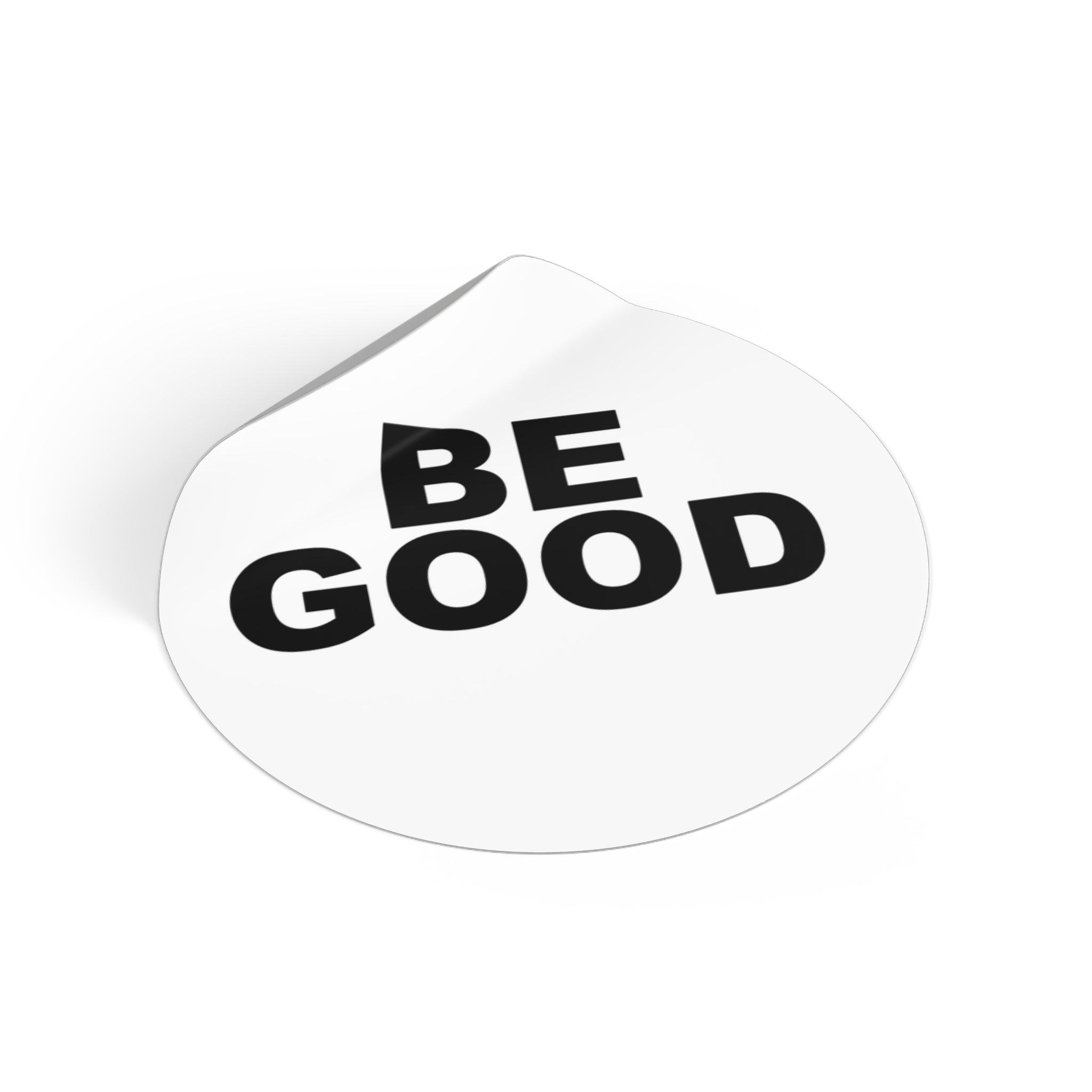 BE GOOD Round Vinyl Sticker inspired by Golden Globes pin button
