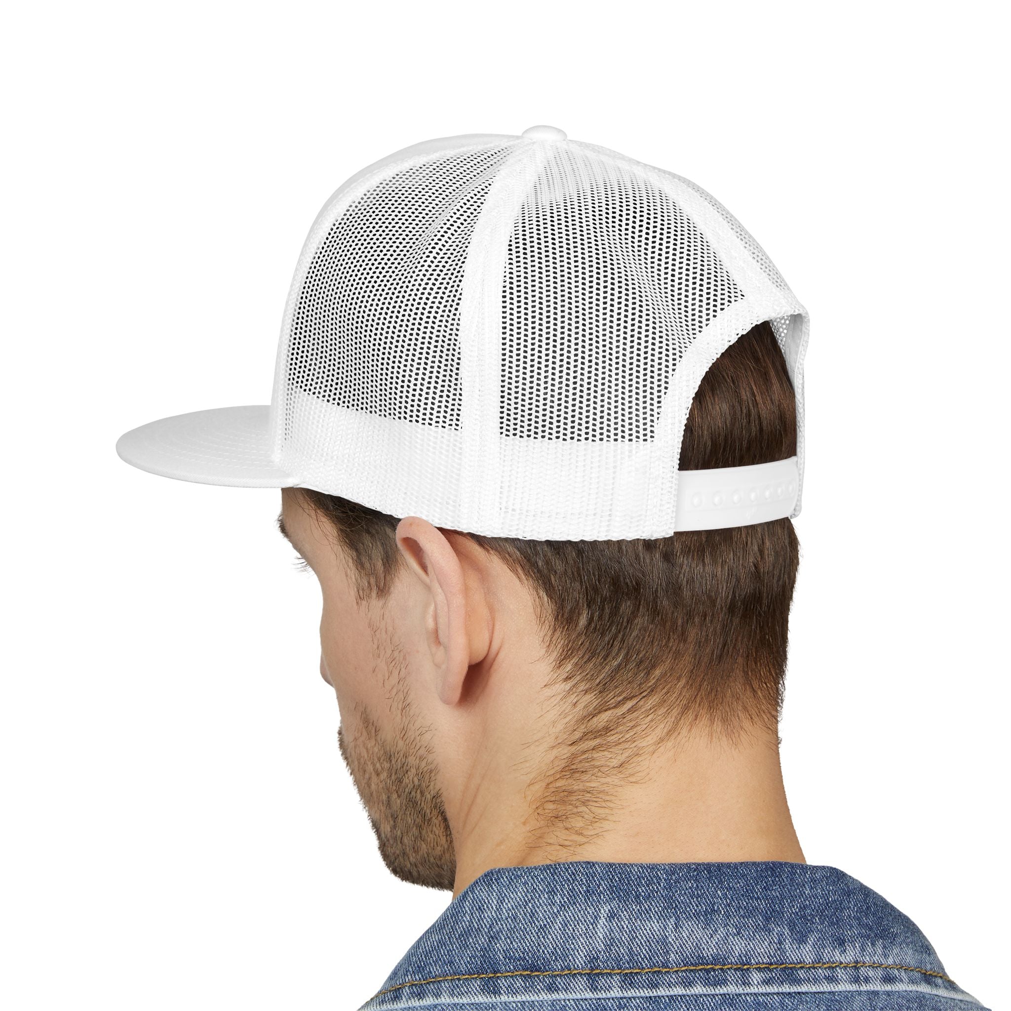 No Kings flame skull embroidery Trucker Cap | 5-panel mesh hat