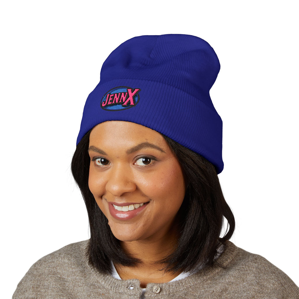 JennX Generation X GenX embroidered logo Beanie | Cuffed Winter Hat