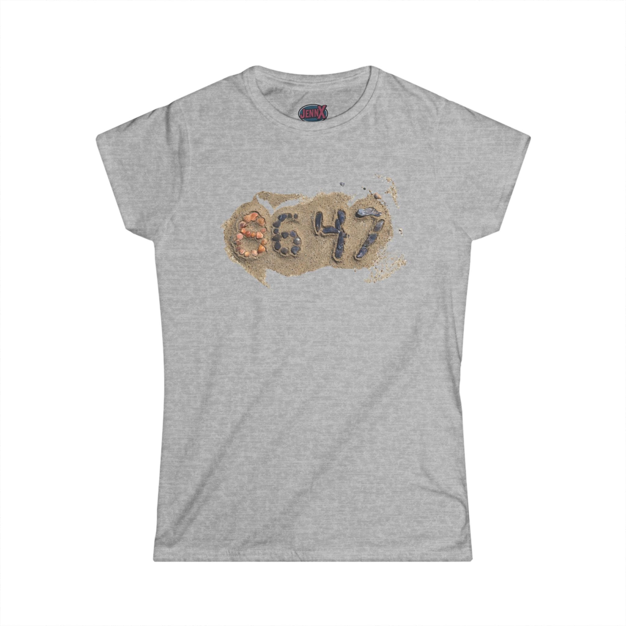 8647 Anti-Trump I Protest Seashell Women's Softstyle shirt | James Comey 86 47