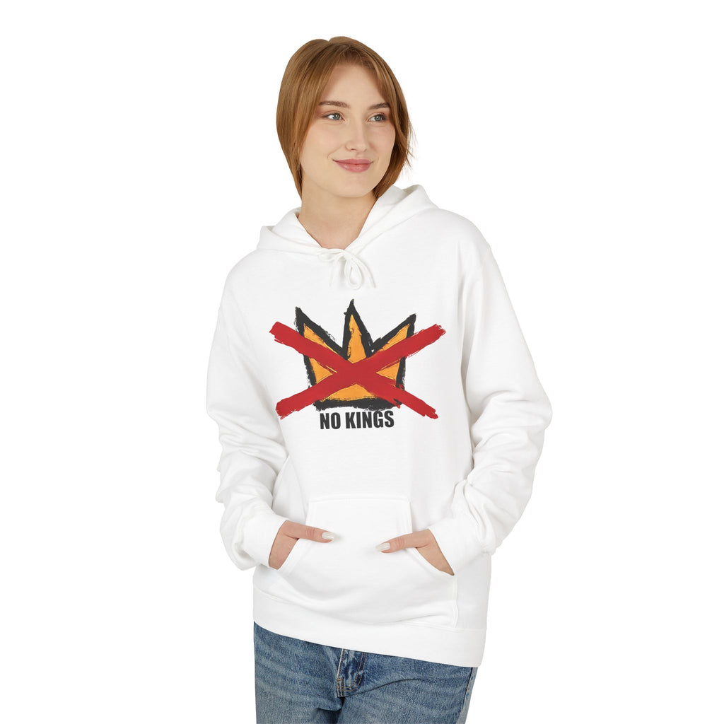 No Kings Hand-Drawn Graphic Hoodie | Includes No Kings sticker
