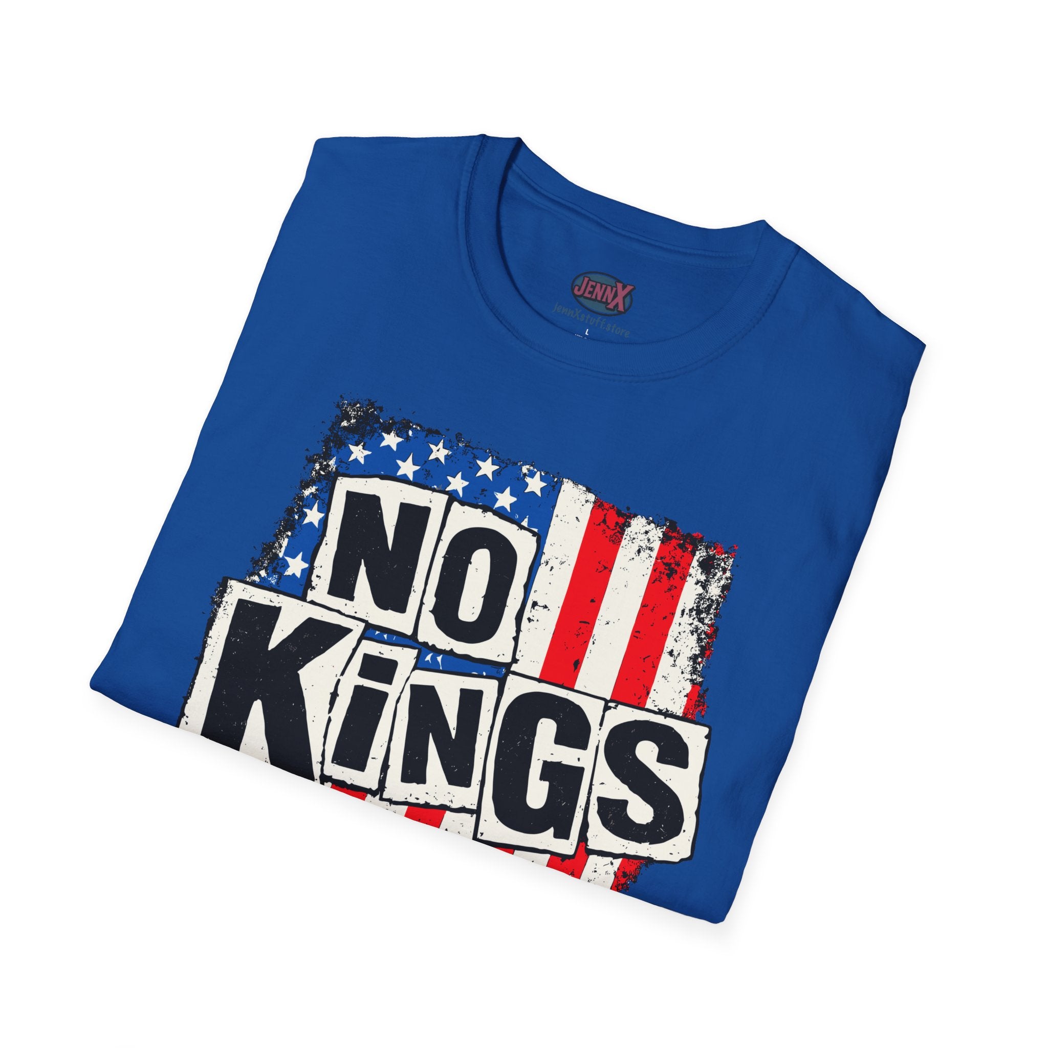 No Kings Sex Pistols parody American Flag T-Shirt