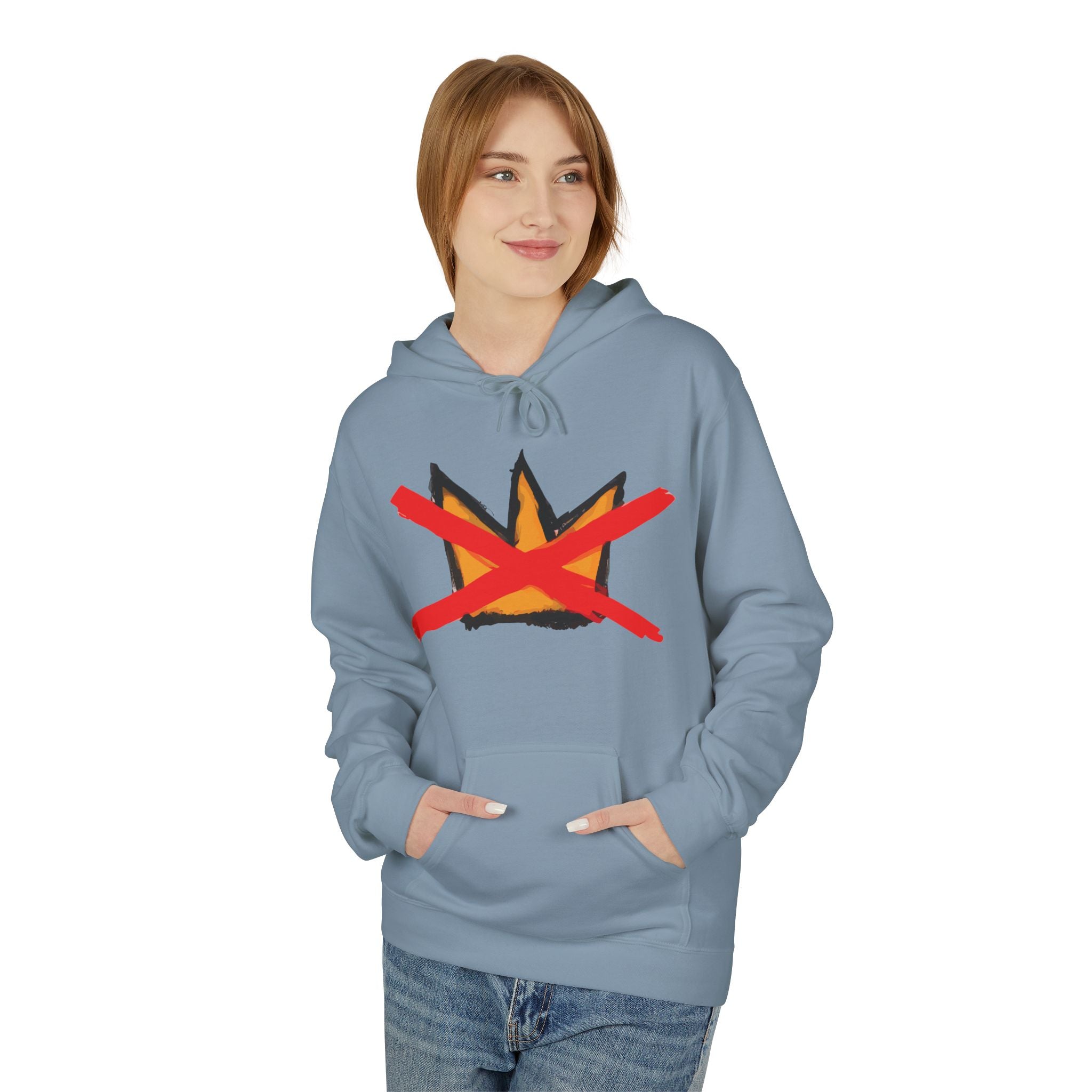 Anti Trump, No Kings Protest Unisex Hoodie - Thick Textured Appearance, Activist Apparel, Political Statement, Protest