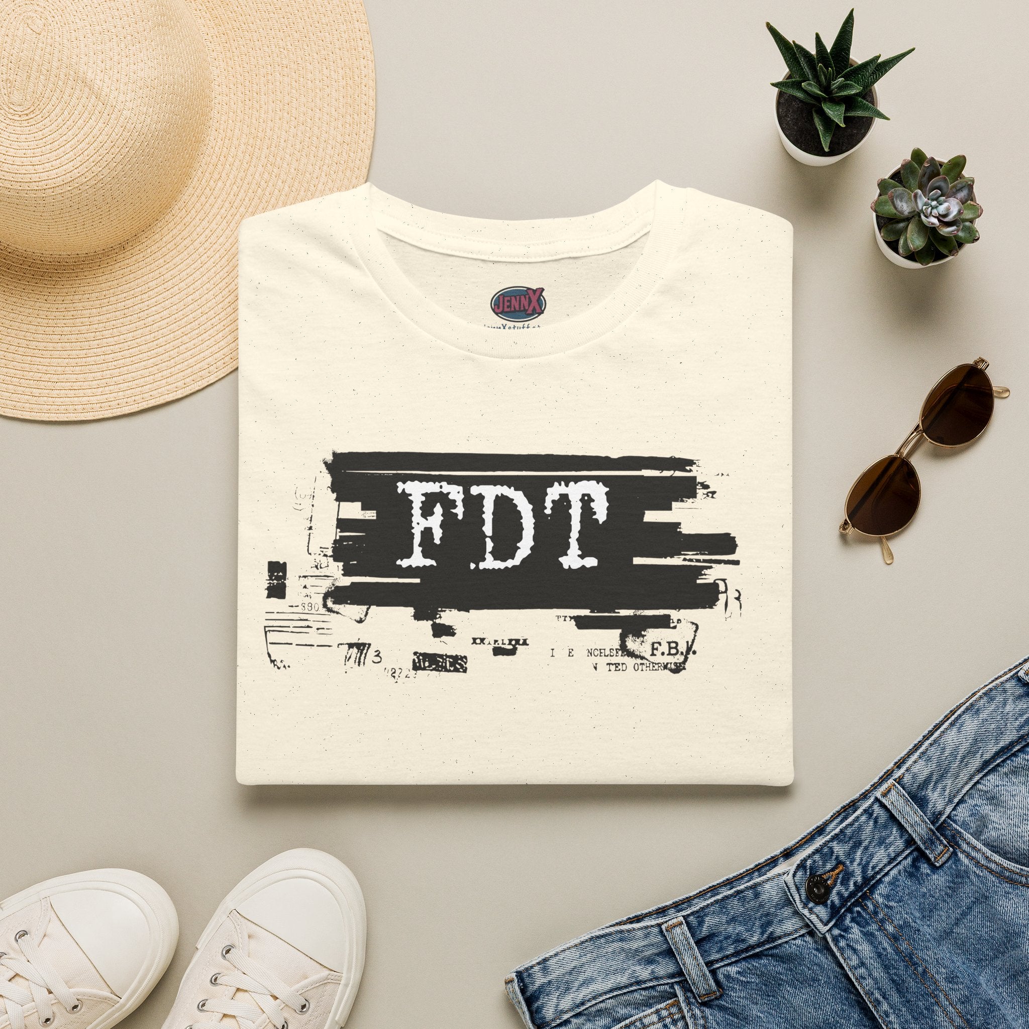 FDT Fuck Trump shirt I Epstein files T-Shirt | Typewriter Font I Believe the Victims