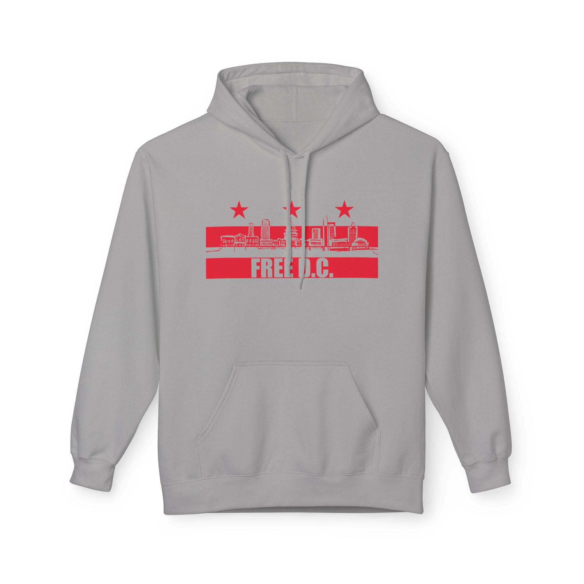 Free DC Hand-Drawn Washington DC Skyline Hoodie I Anti-Trump Fuck ICE