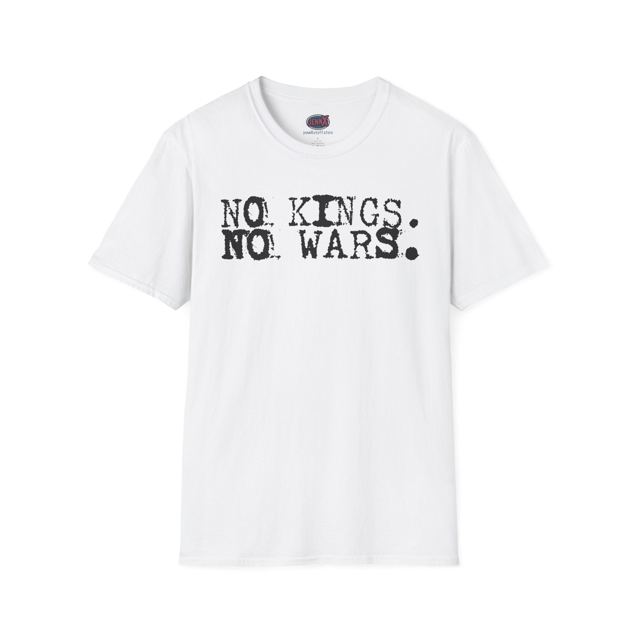no kings no wars typography T-Shirt | politics protest shirt