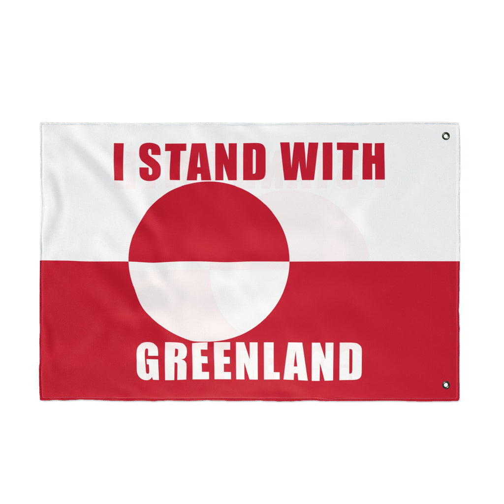 Stand With Greenland Flag | Double Sided Flag, Trump Protest