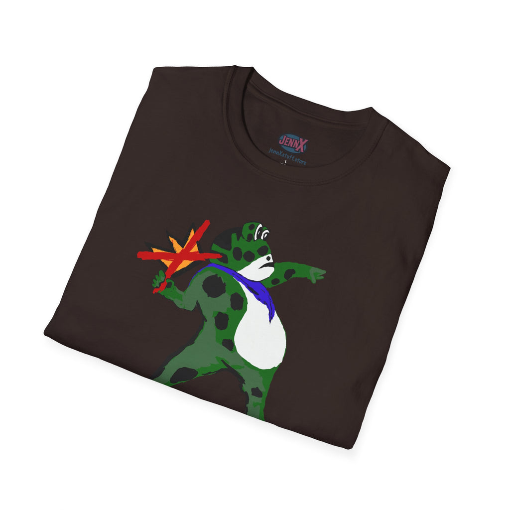 No Kings Banksy Flower Thrower inspired Protest Frog T-Shirt