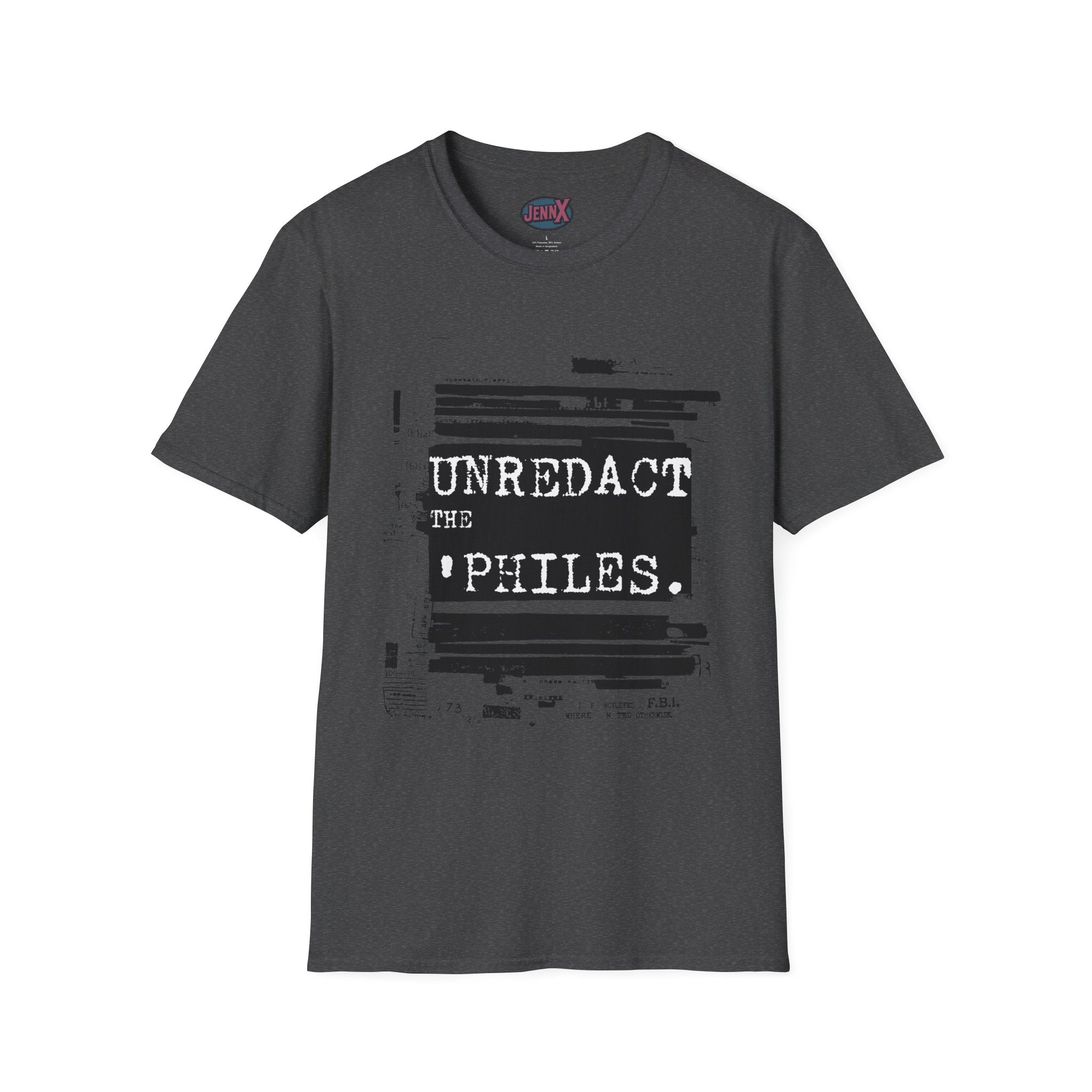 Unredact the ' Philes Redacted F.B.I. Justice Department Epstein Files Design - Original Artist Design