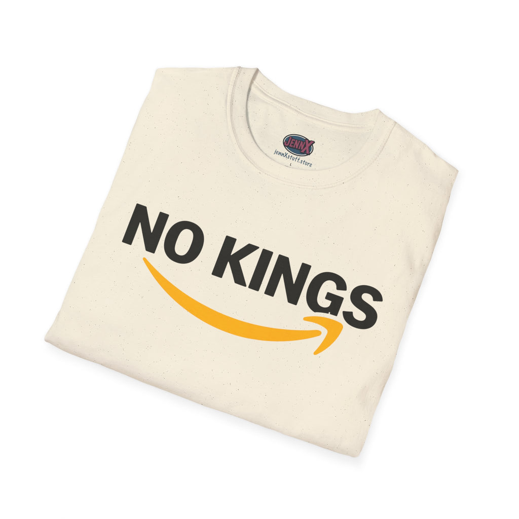 No Kings Amazon T-Shirt | Satirical Logo Parody, Graphic Tee