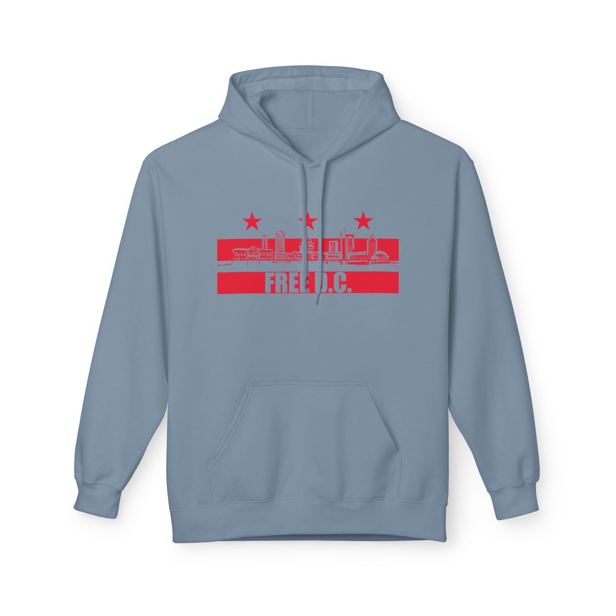 Free DC Hand-Drawn Washington DC Skyline Hoodie I Anti-Trump Fuck ICE