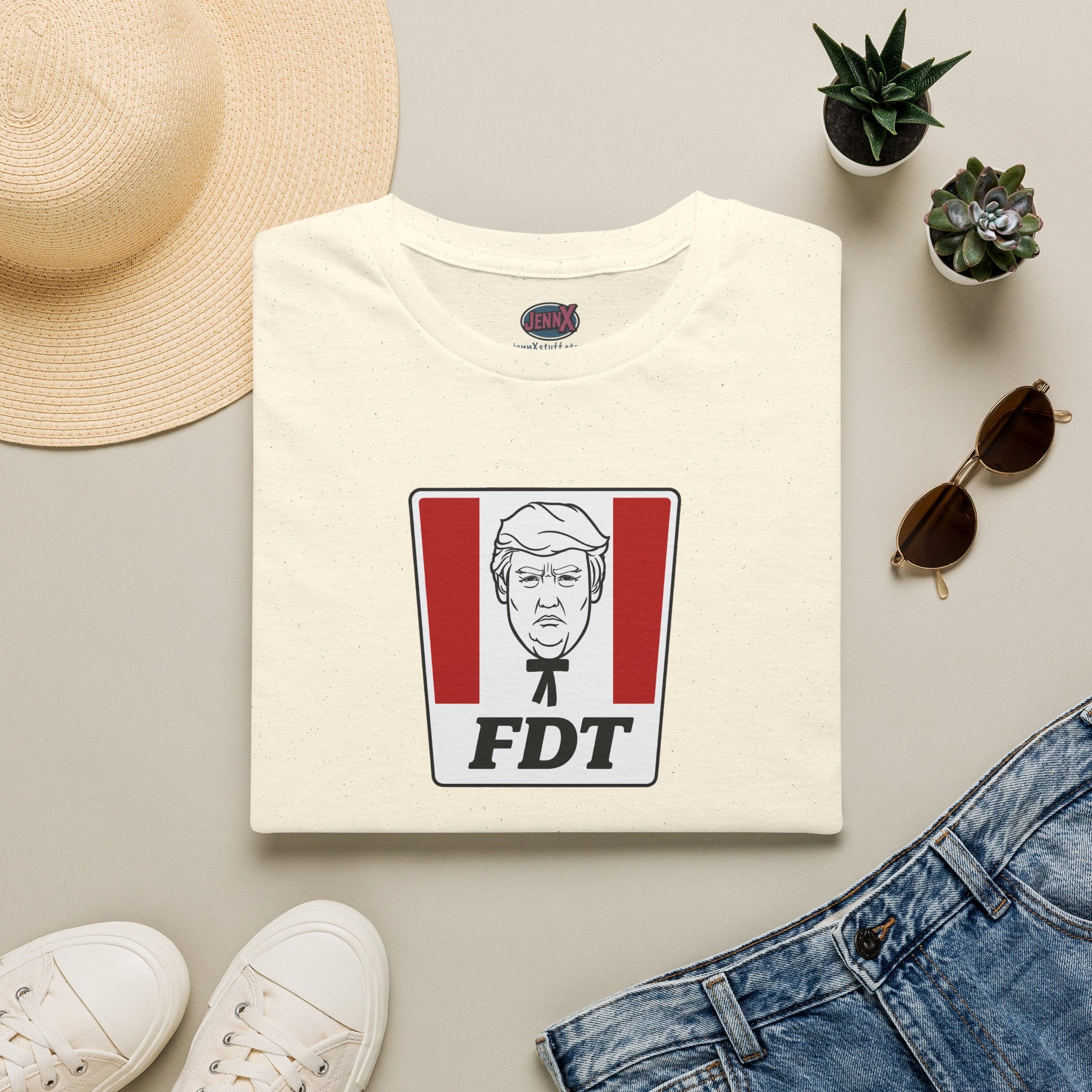 Political Parody T-Shirt I FDT Satirical Logo Tee I KFC Logo